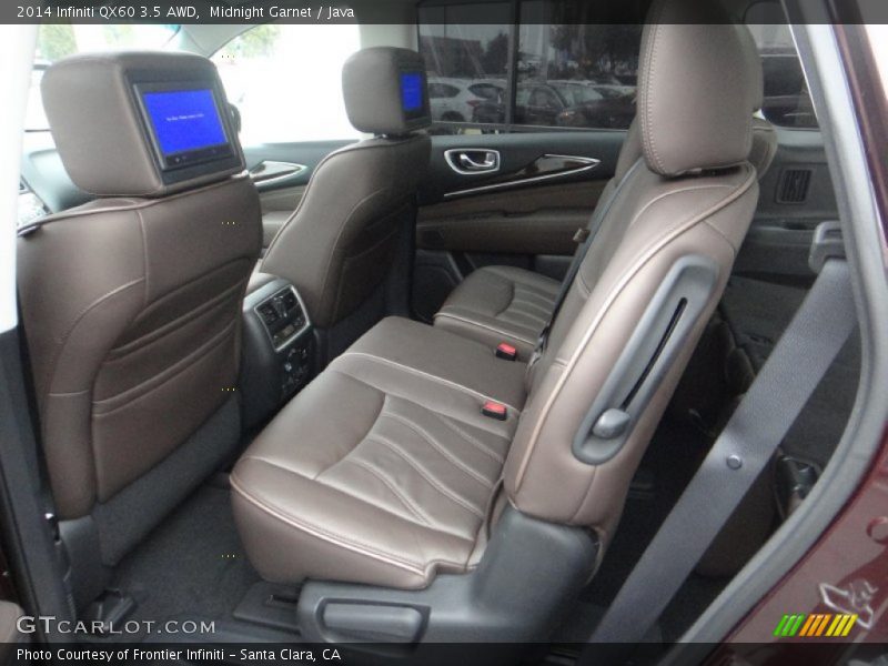 Rear Seat of 2014 QX60 3.5 AWD