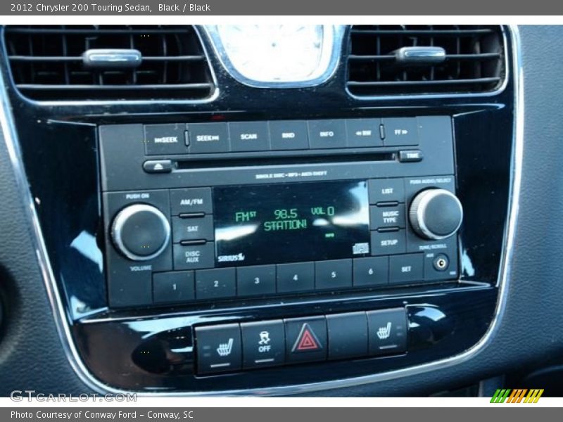 Black / Black 2012 Chrysler 200 Touring Sedan