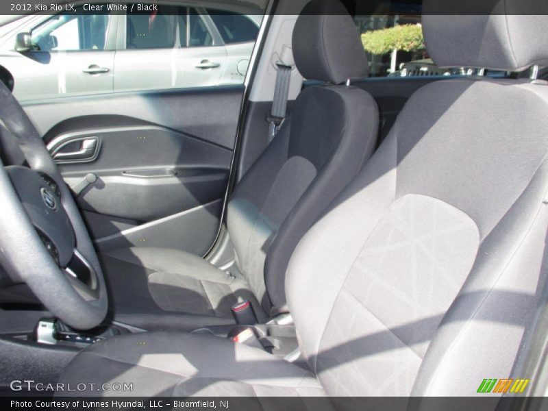 Clear White / Black 2012 Kia Rio LX