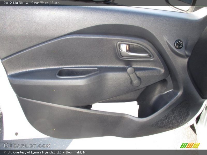 Clear White / Black 2012 Kia Rio LX