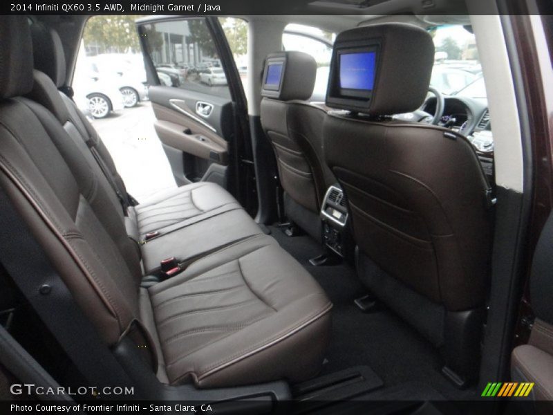 Rear Seat of 2014 QX60 3.5 AWD
