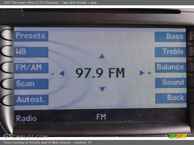 Capri Blue Metallic / Java 2007 Mercedes-Benz SL 550 Roadster