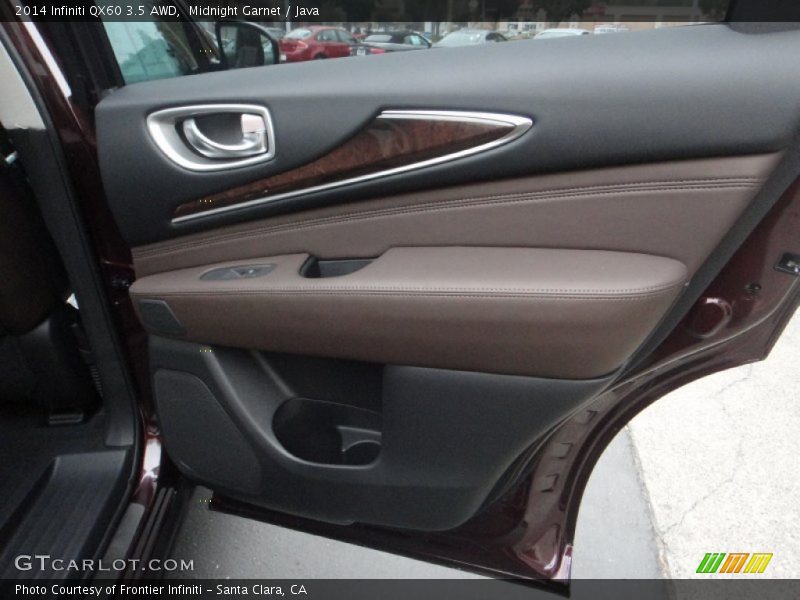 Midnight Garnet / Java 2014 Infiniti QX60 3.5 AWD