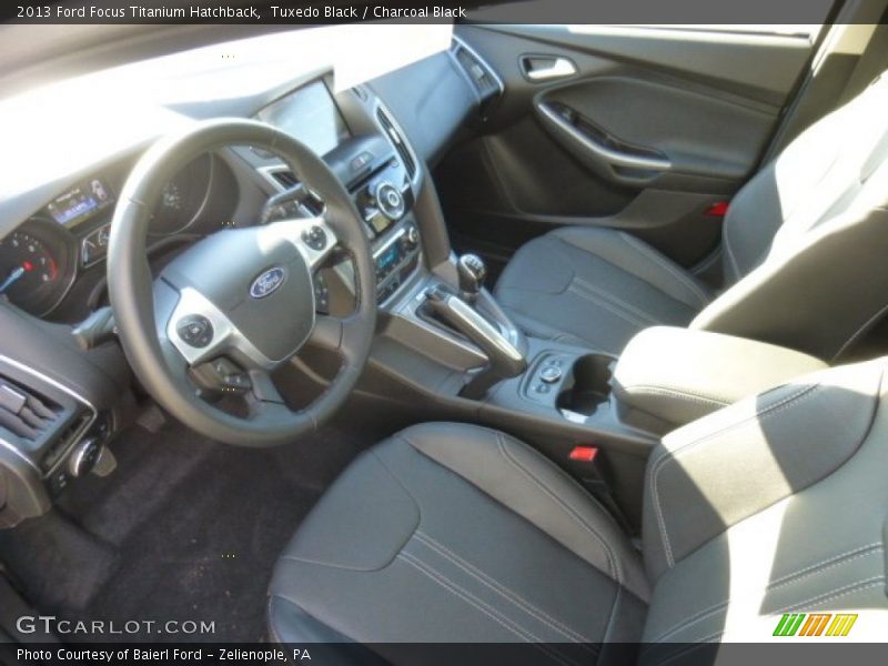 Tuxedo Black / Charcoal Black 2013 Ford Focus Titanium Hatchback