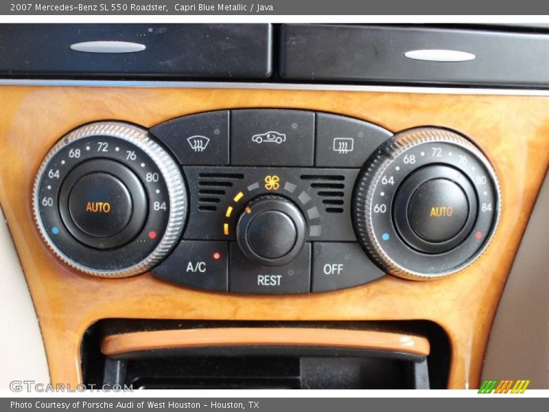 Capri Blue Metallic / Java 2007 Mercedes-Benz SL 550 Roadster