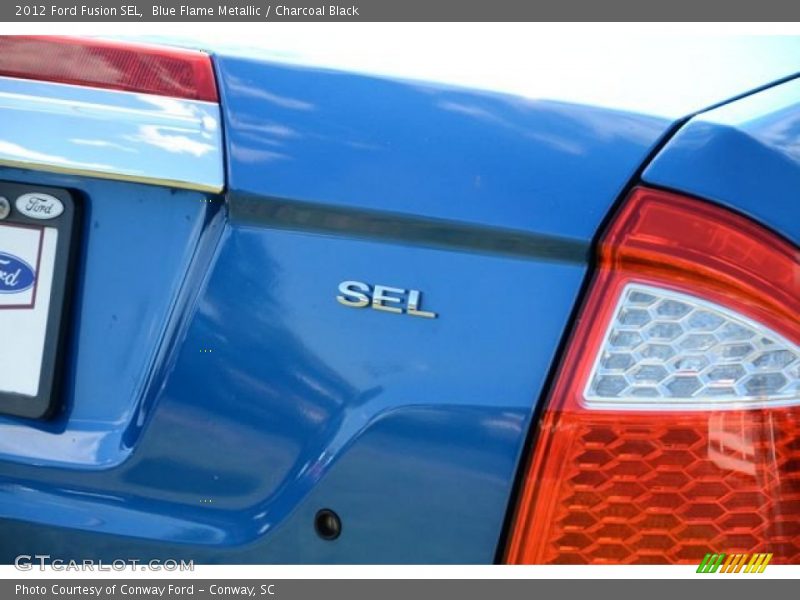 Blue Flame Metallic / Charcoal Black 2012 Ford Fusion SEL