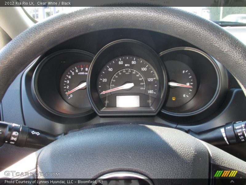 Clear White / Black 2012 Kia Rio LX