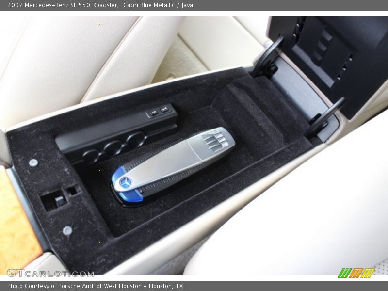 Capri Blue Metallic / Java 2007 Mercedes-Benz SL 550 Roadster