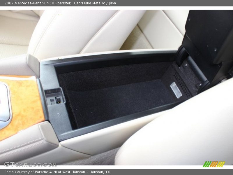 Capri Blue Metallic / Java 2007 Mercedes-Benz SL 550 Roadster