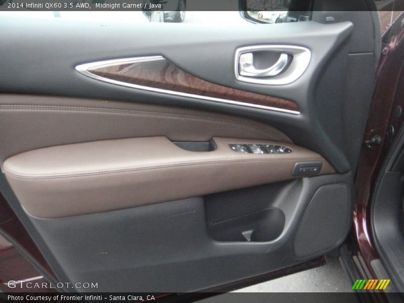 Midnight Garnet / Java 2014 Infiniti QX60 3.5 AWD
