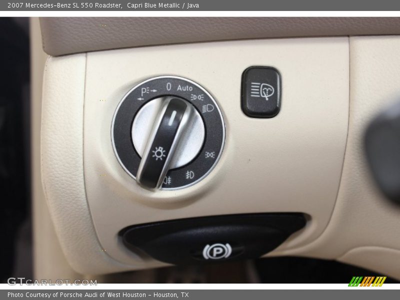 Capri Blue Metallic / Java 2007 Mercedes-Benz SL 550 Roadster