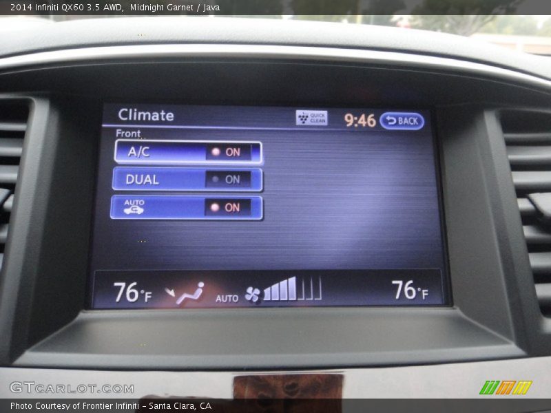 Midnight Garnet / Java 2014 Infiniti QX60 3.5 AWD