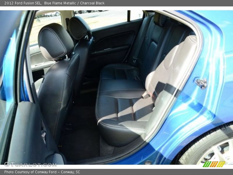 Blue Flame Metallic / Charcoal Black 2012 Ford Fusion SEL