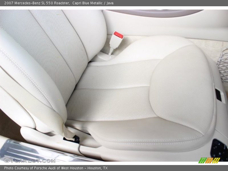 Capri Blue Metallic / Java 2007 Mercedes-Benz SL 550 Roadster