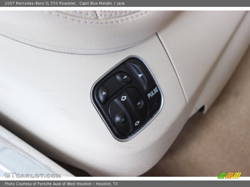 Capri Blue Metallic / Java 2007 Mercedes-Benz SL 550 Roadster
