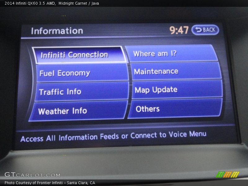 Midnight Garnet / Java 2014 Infiniti QX60 3.5 AWD