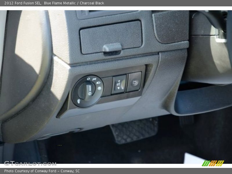 Blue Flame Metallic / Charcoal Black 2012 Ford Fusion SEL