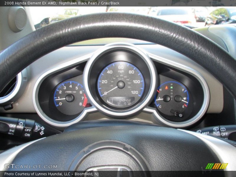 Nighthawk Black Pearl / Gray/Black 2008 Honda Element EX AWD