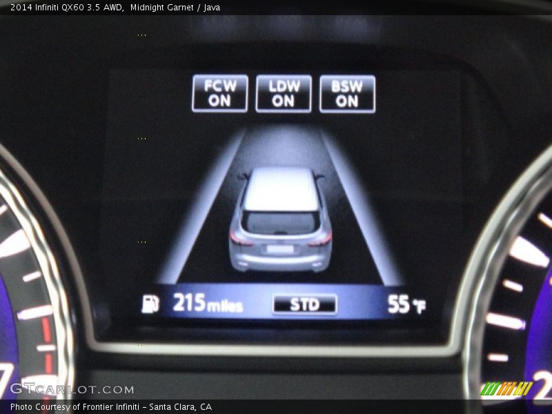 Midnight Garnet / Java 2014 Infiniti QX60 3.5 AWD