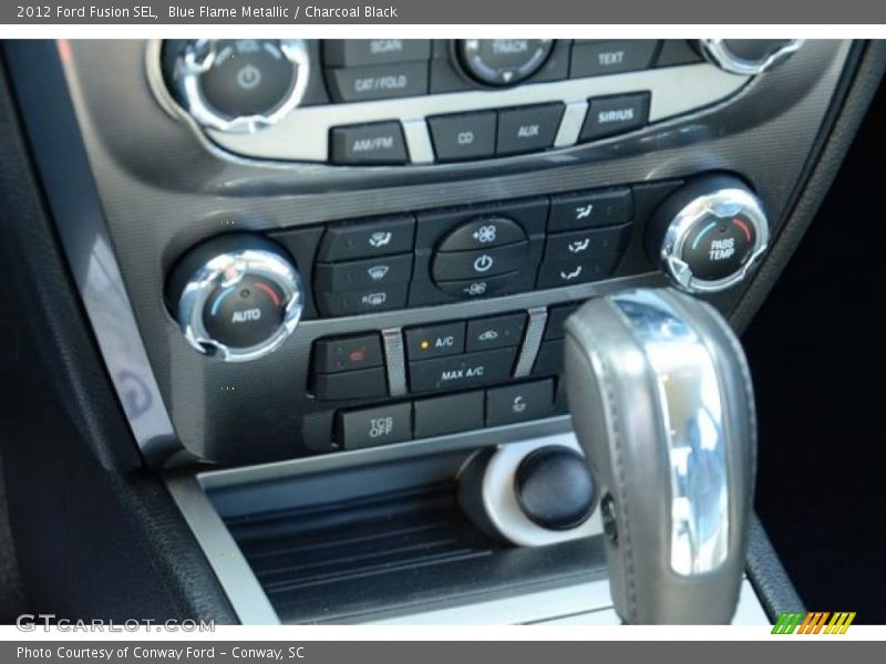 Blue Flame Metallic / Charcoal Black 2012 Ford Fusion SEL