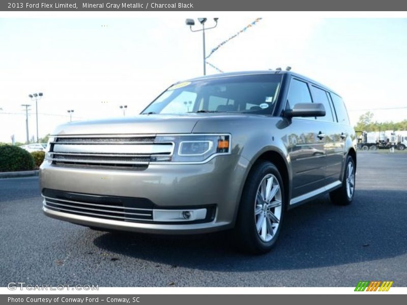 Mineral Gray Metallic / Charcoal Black 2013 Ford Flex Limited