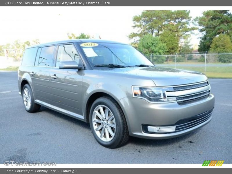 Mineral Gray Metallic / Charcoal Black 2013 Ford Flex Limited