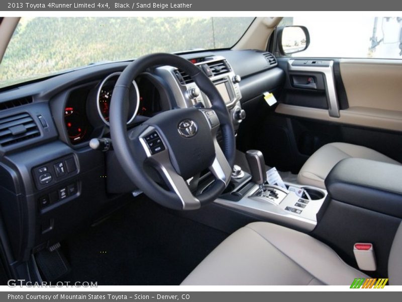 Black / Sand Beige Leather 2013 Toyota 4Runner Limited 4x4