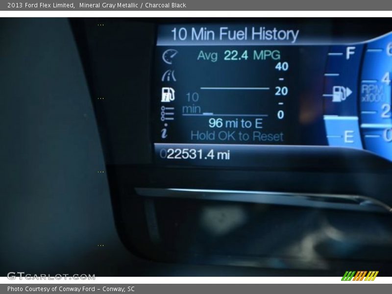 Mineral Gray Metallic / Charcoal Black 2013 Ford Flex Limited