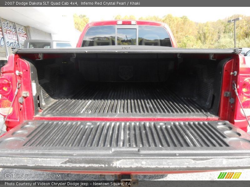 Inferno Red Crystal Pearl / Khaki 2007 Dodge Dakota SLT Quad Cab 4x4