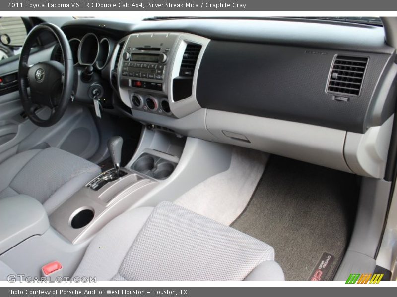 Silver Streak Mica / Graphite Gray 2011 Toyota Tacoma V6 TRD Double Cab 4x4
