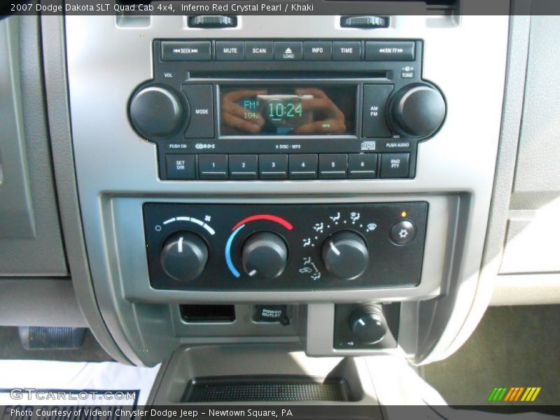 Inferno Red Crystal Pearl / Khaki 2007 Dodge Dakota SLT Quad Cab 4x4