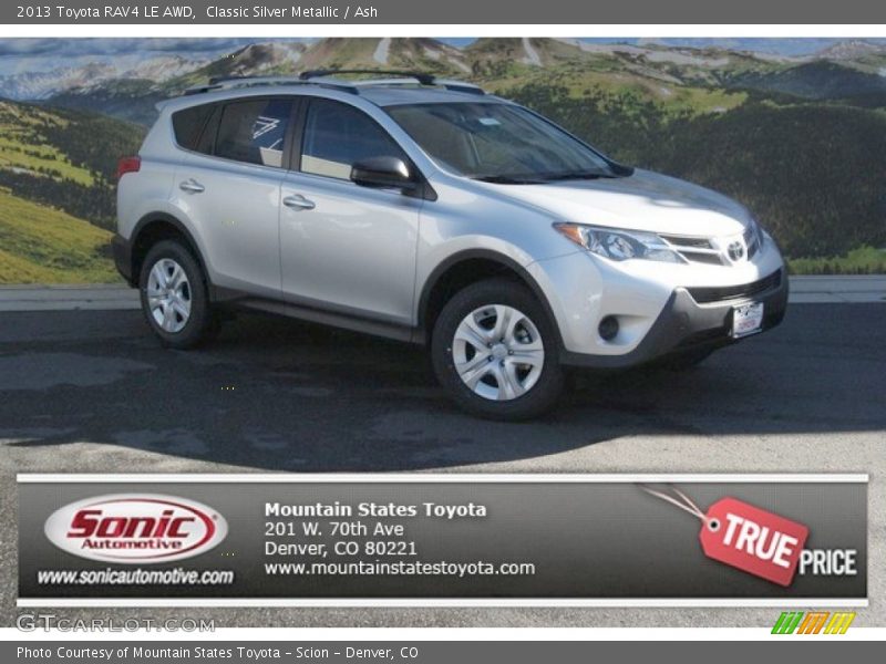 Classic Silver Metallic / Ash 2013 Toyota RAV4 LE AWD