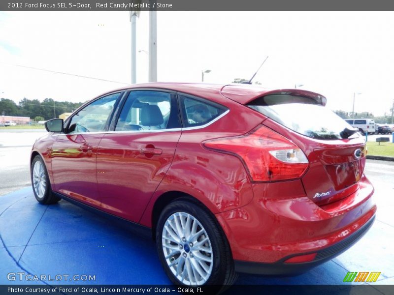 Red Candy Metallic / Stone 2012 Ford Focus SEL 5-Door