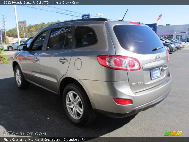 Mineral Gray / Gray 2012 Hyundai Santa Fe GLS AWD
