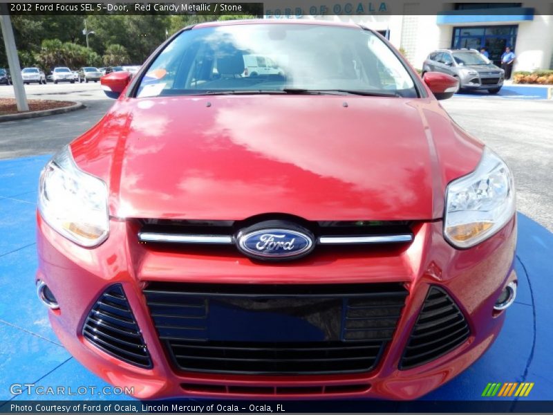 Red Candy Metallic / Stone 2012 Ford Focus SEL 5-Door