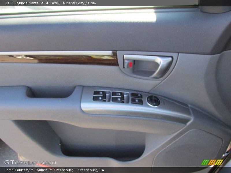 Mineral Gray / Gray 2012 Hyundai Santa Fe GLS AWD
