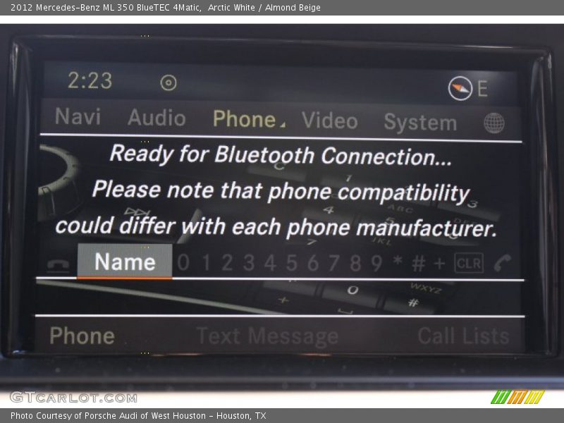 Arctic White / Almond Beige 2012 Mercedes-Benz ML 350 BlueTEC 4Matic