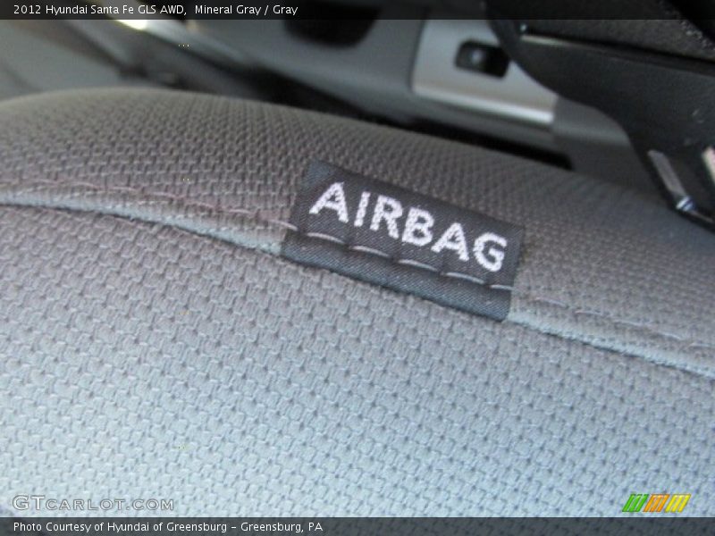 Mineral Gray / Gray 2012 Hyundai Santa Fe GLS AWD