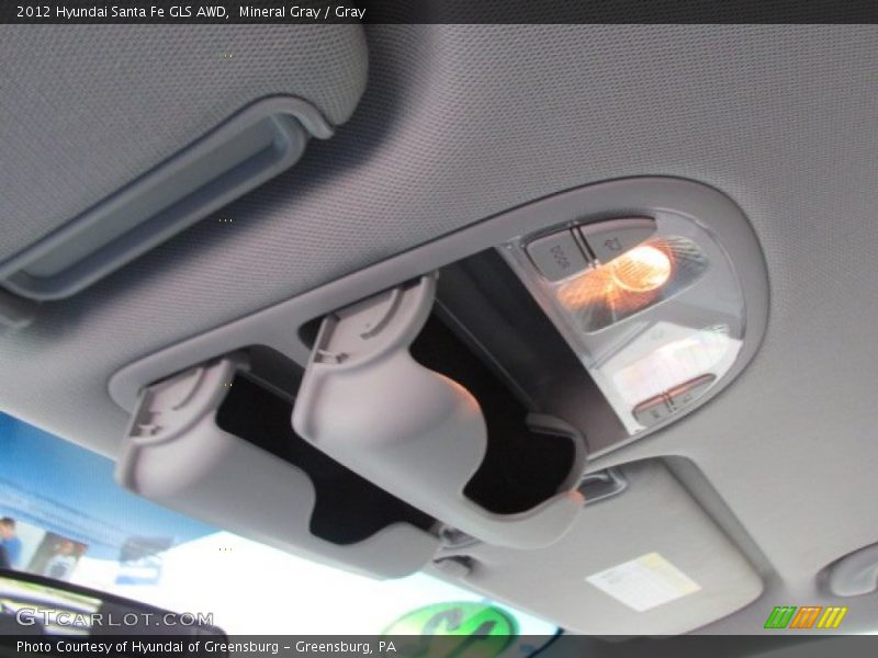 Mineral Gray / Gray 2012 Hyundai Santa Fe GLS AWD