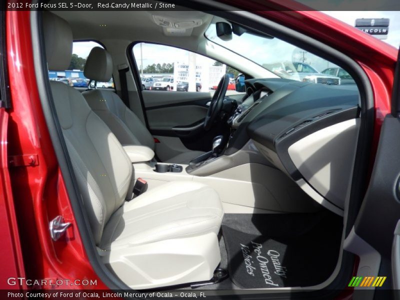 Red Candy Metallic / Stone 2012 Ford Focus SEL 5-Door