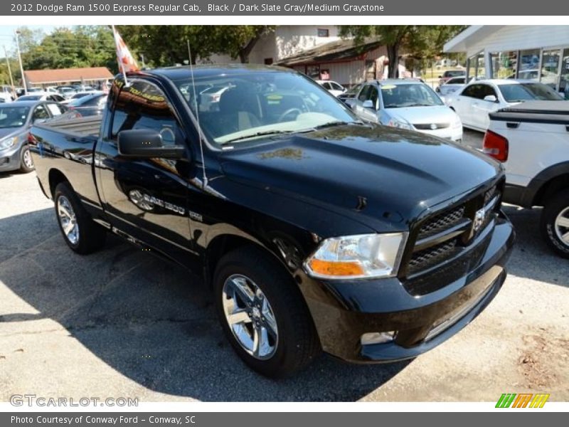 Black / Dark Slate Gray/Medium Graystone 2012 Dodge Ram 1500 Express Regular Cab