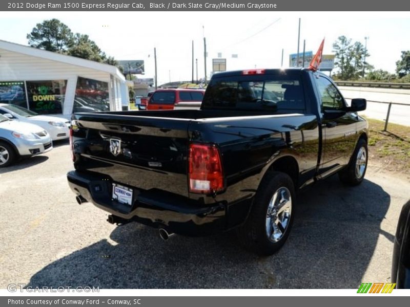 Black / Dark Slate Gray/Medium Graystone 2012 Dodge Ram 1500 Express Regular Cab