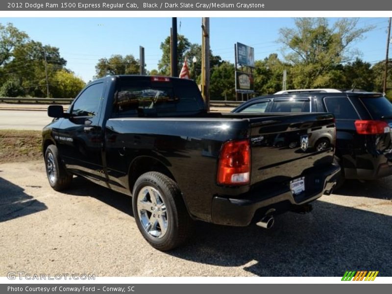 Black / Dark Slate Gray/Medium Graystone 2012 Dodge Ram 1500 Express Regular Cab