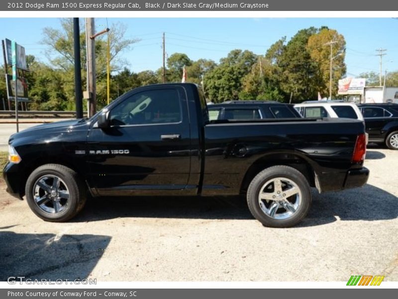Black / Dark Slate Gray/Medium Graystone 2012 Dodge Ram 1500 Express Regular Cab