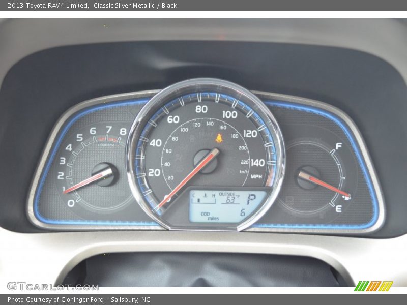 Classic Silver Metallic / Black 2013 Toyota RAV4 Limited