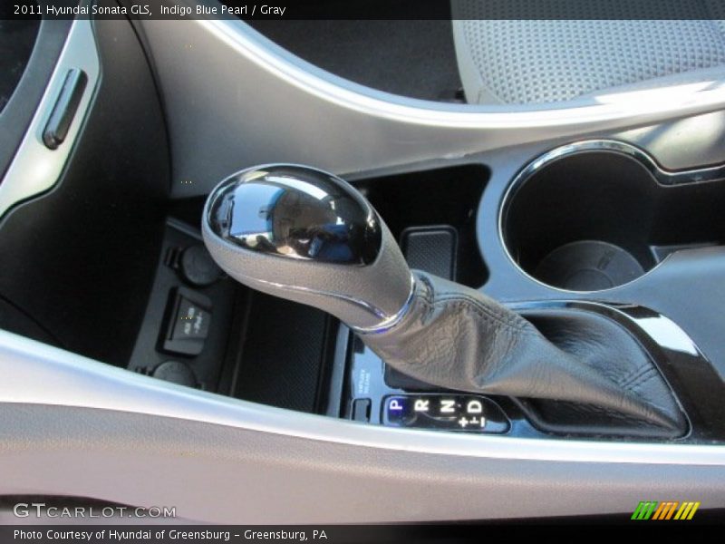 Indigo Blue Pearl / Gray 2011 Hyundai Sonata GLS