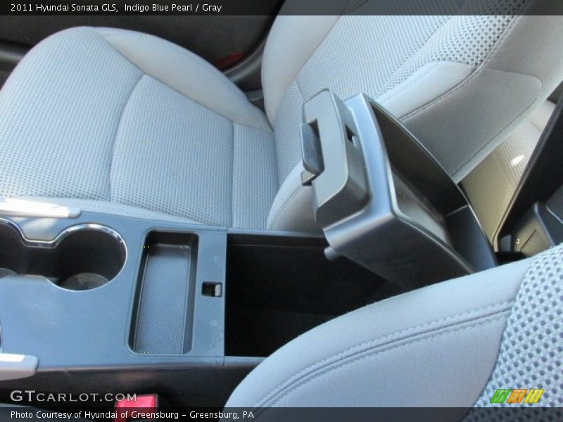 Indigo Blue Pearl / Gray 2011 Hyundai Sonata GLS