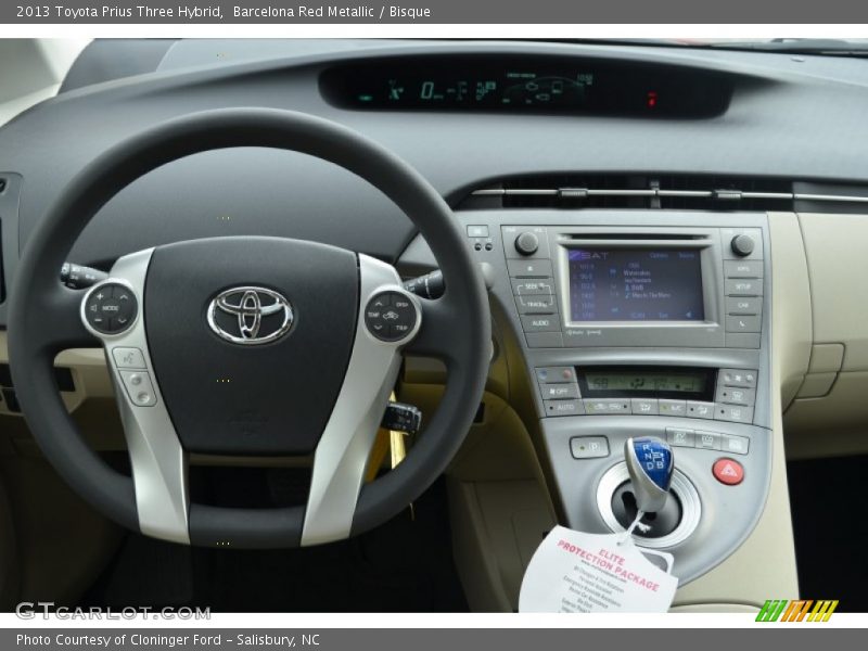 Barcelona Red Metallic / Bisque 2013 Toyota Prius Three Hybrid
