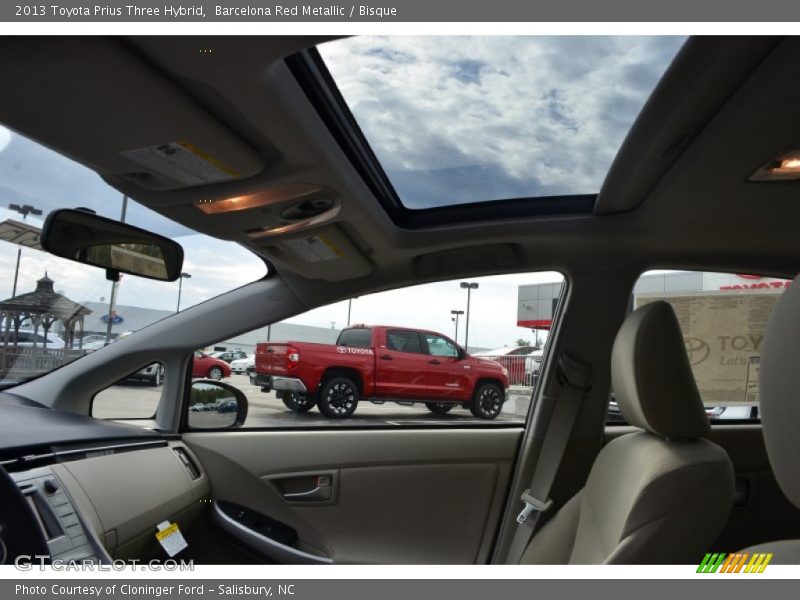 Barcelona Red Metallic / Bisque 2013 Toyota Prius Three Hybrid