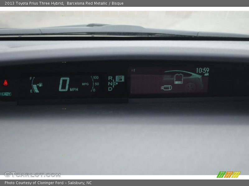 Barcelona Red Metallic / Bisque 2013 Toyota Prius Three Hybrid